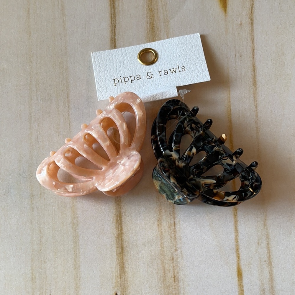 Anthropologie Pippa Claw Hair Clip Set - Picture 6 of 7